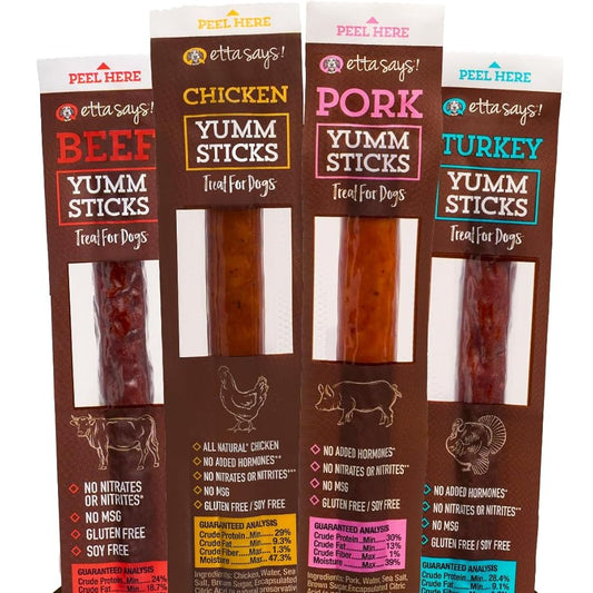 Yumm Sticks for Dogs Montreal Canada | Etta Says! | Peluche