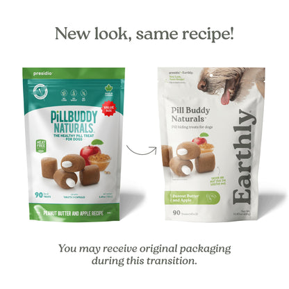 Friandises pour chiens PRESIDIO™ PILL BUDDY NATURALS™ au beurre de cacahuète et à la pomme, 150 g