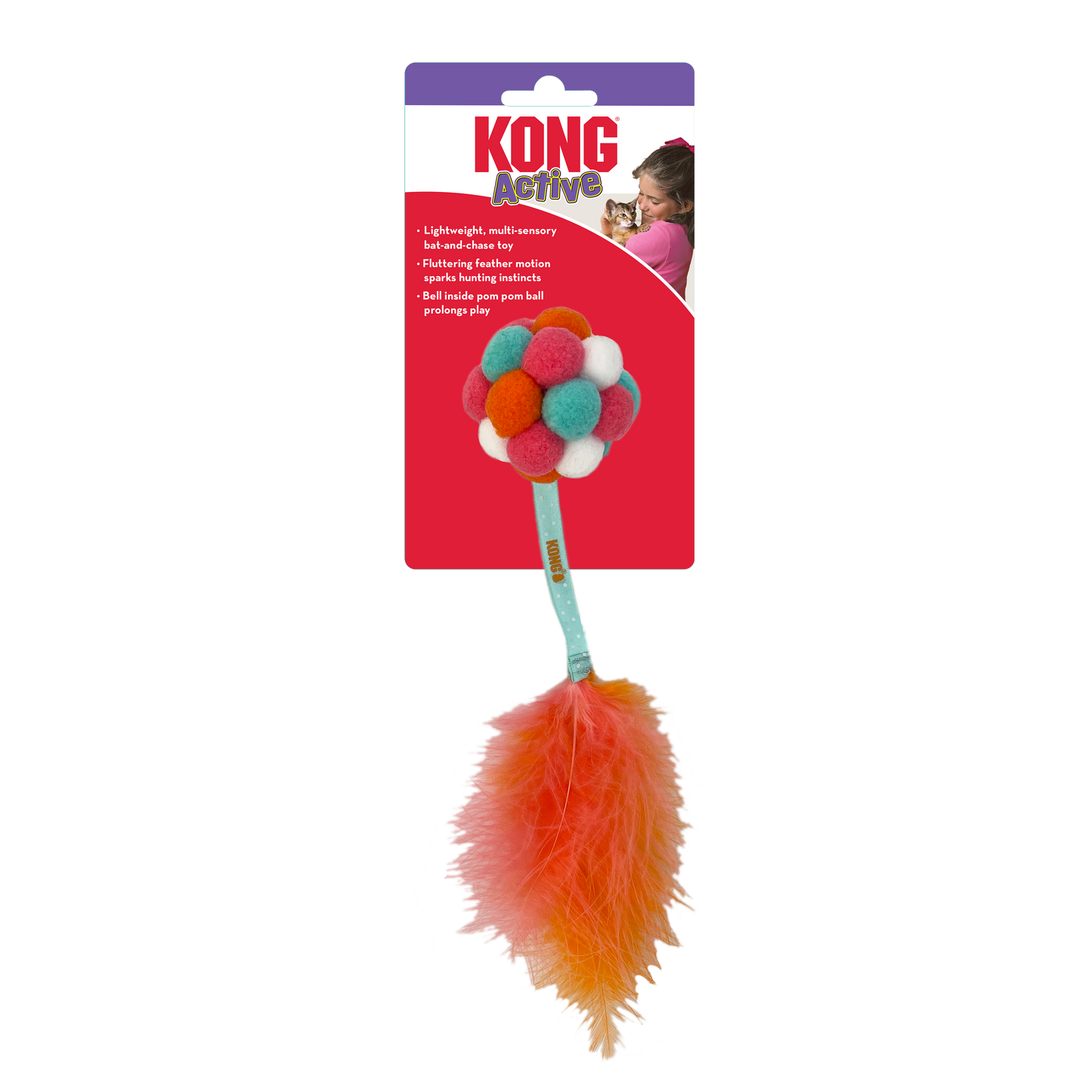 Kong® Cat Active Bubble Ball Jouet pour chat assorti