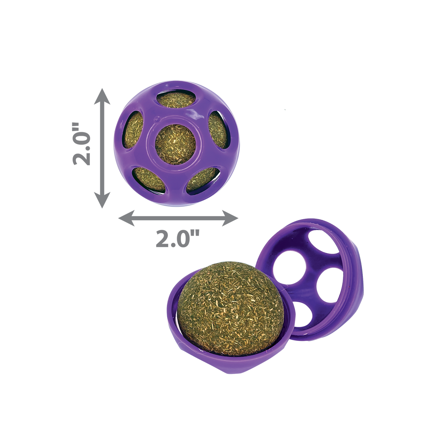 Kong® Blissy™ Moon Ball avec jouet pour chat à l'herbe à chat