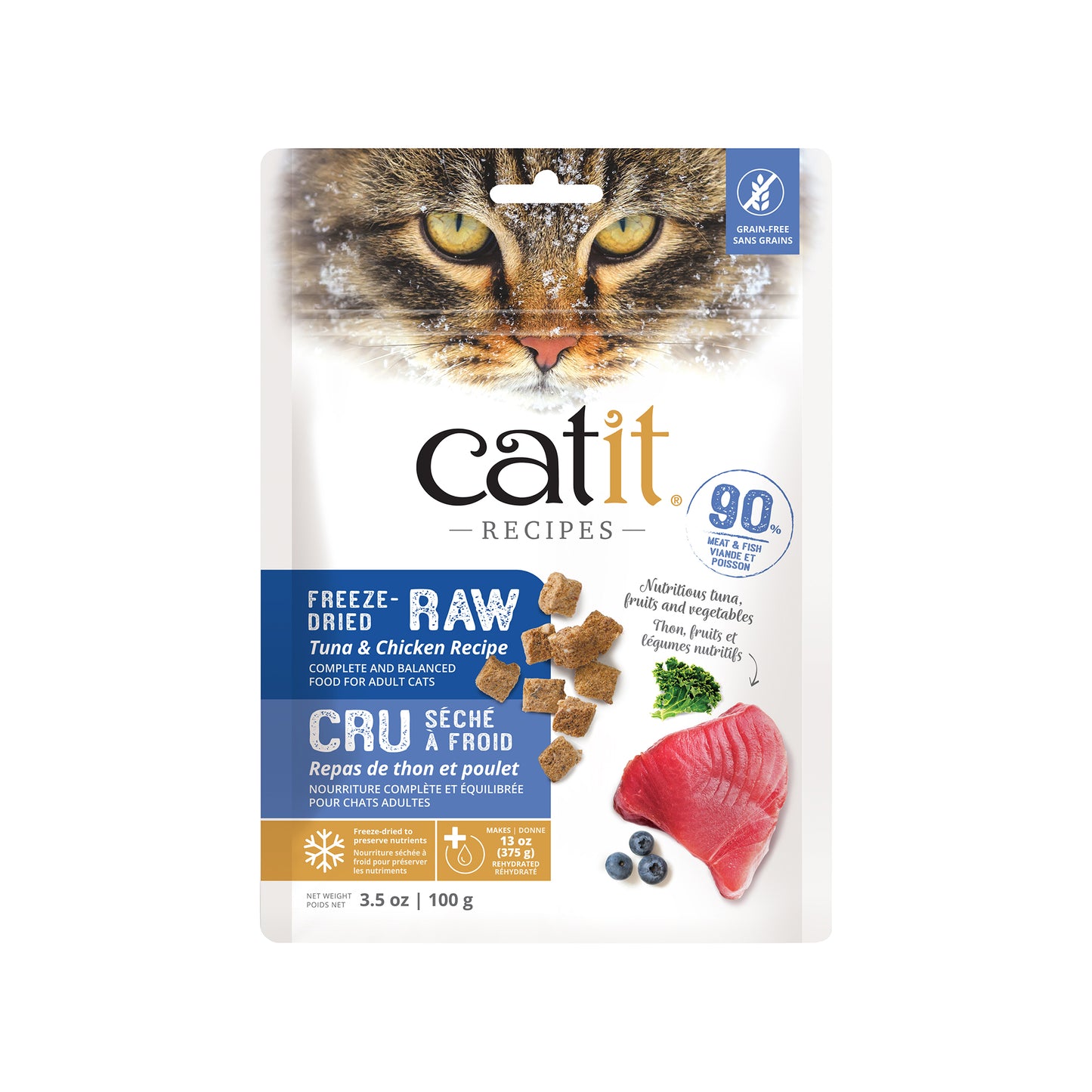 Catit Recipes Freeze-Dried Raw - Tuna & Chicken - 100 g
