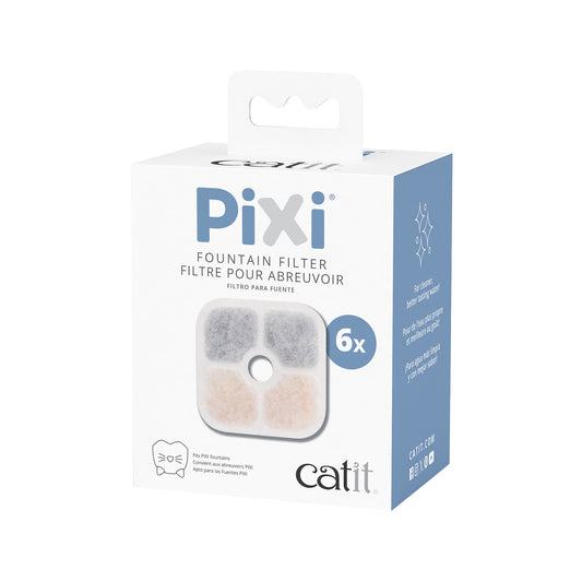 Catit Pixi fountain filter packaging on a white background