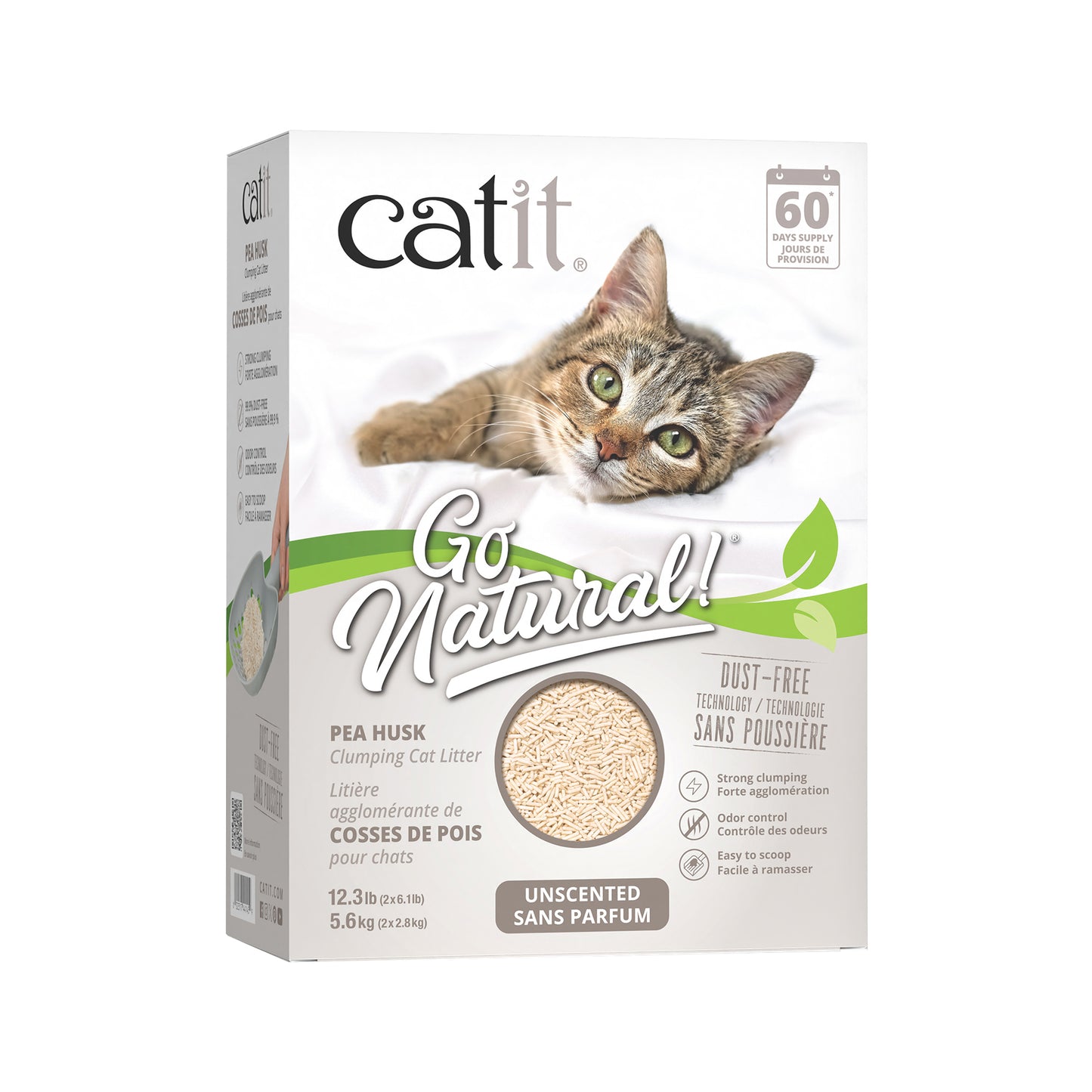 Catit Go Natural! Pea Husk Clumping Cat Litter 5.6kg