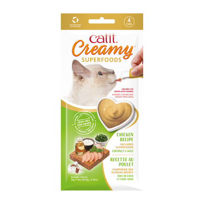 Catit Creamy Superfood Treats - 4 Pack