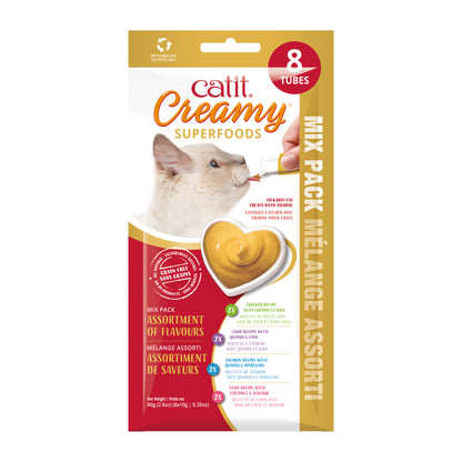 Catit Creamy Superfood Treats - 4 Pack