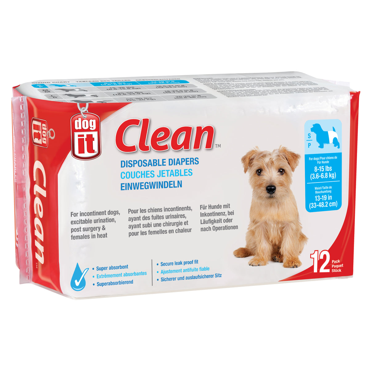 Dogit Pet Diapers 12pk
