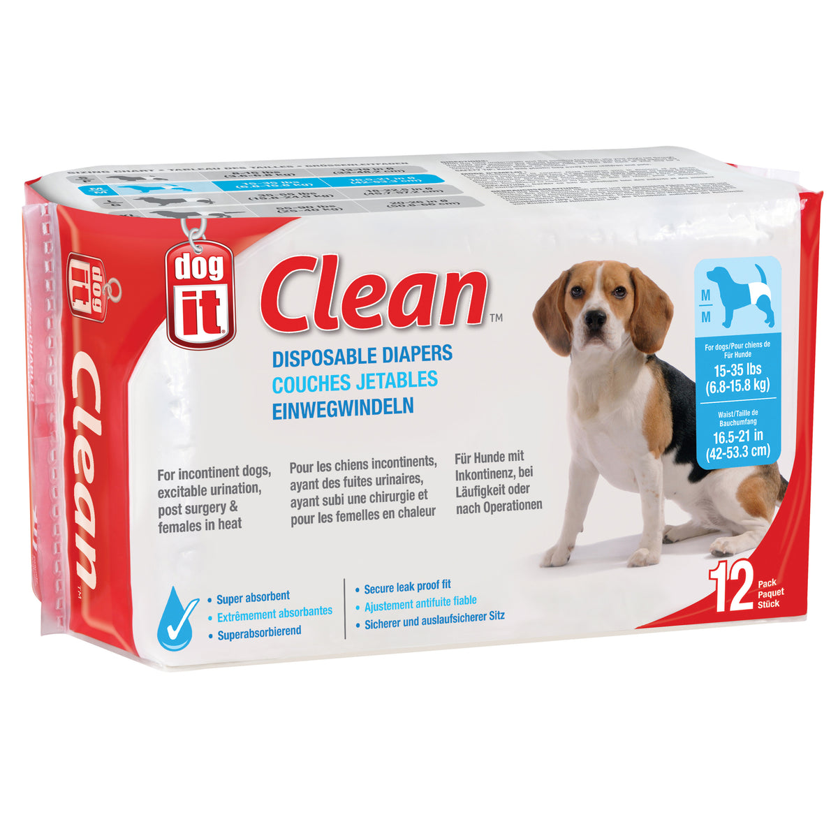 Dogit Pet Diapers 12pk
