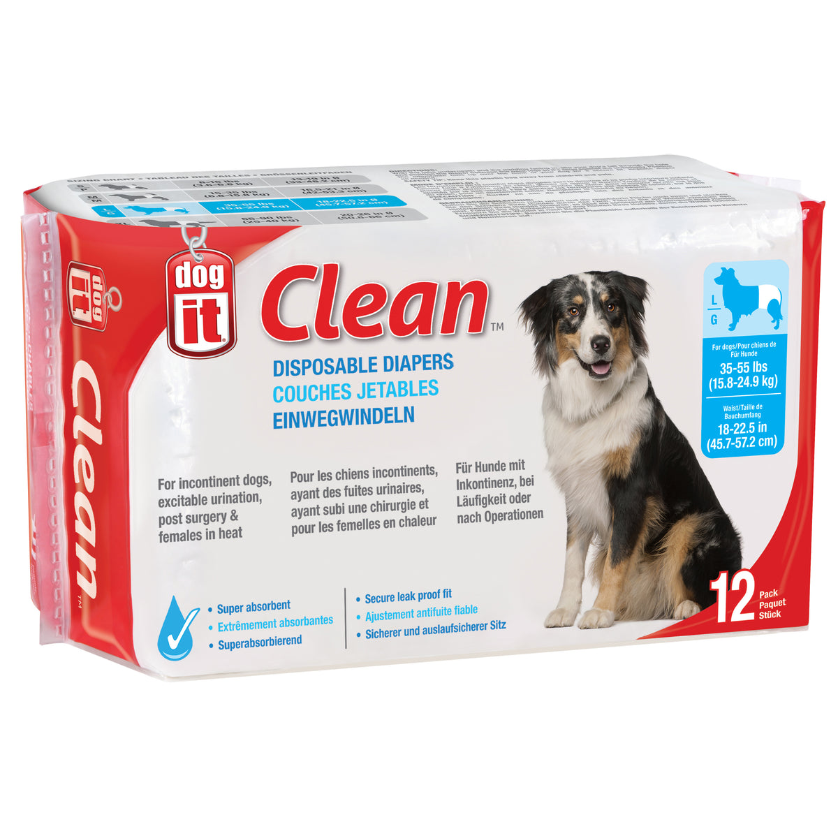 Dogit Pet Diapers 12pk
