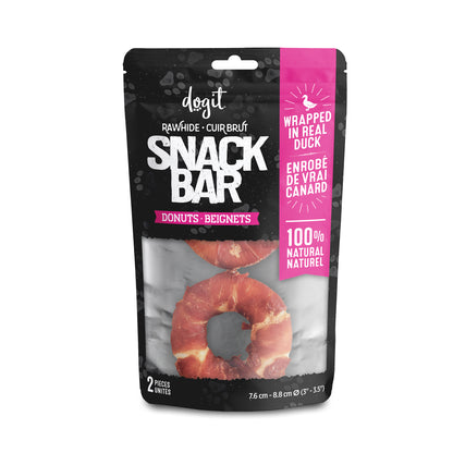 Dogit Snack Bar Rawhide - Duck-Wrapped Donuts 2 pcs