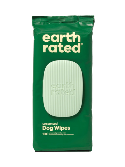 Earth Rated® Certified Compostable Grooming Wipes Unscented (100 ct) Earth Rated®