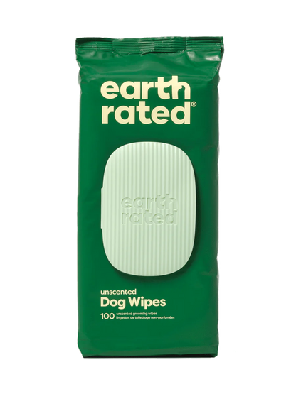 Earth Rated® Certified Compostable Grooming Wipes Unscented (100 ct)
