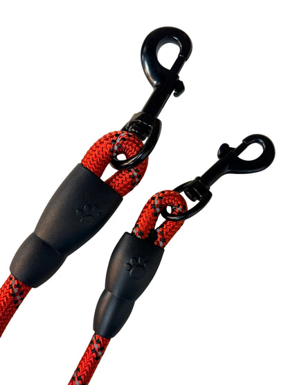 Laisse rouge en corde Paws & Tails - 1,5 m