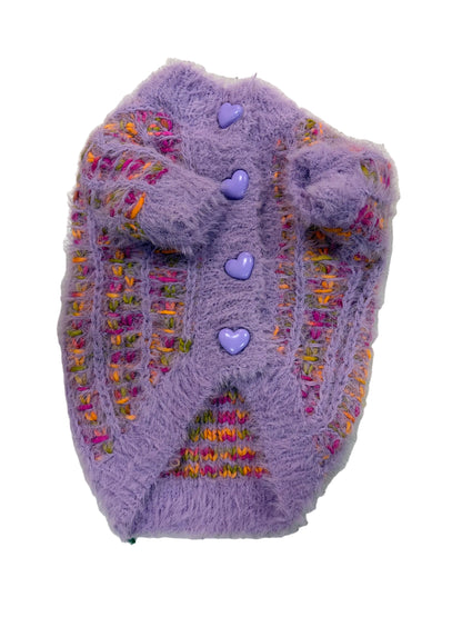 Pull en tricot Peluche violet