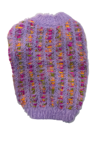 Pull en tricot Peluche violet