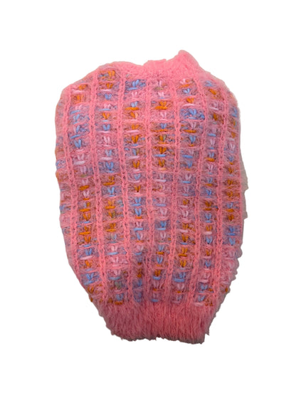 Pull en tricot Peluche rose