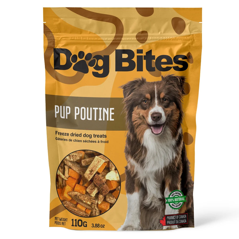 DOG BITES® PUP POUTINE FREEZE-DRIED DOG TREATS 110G