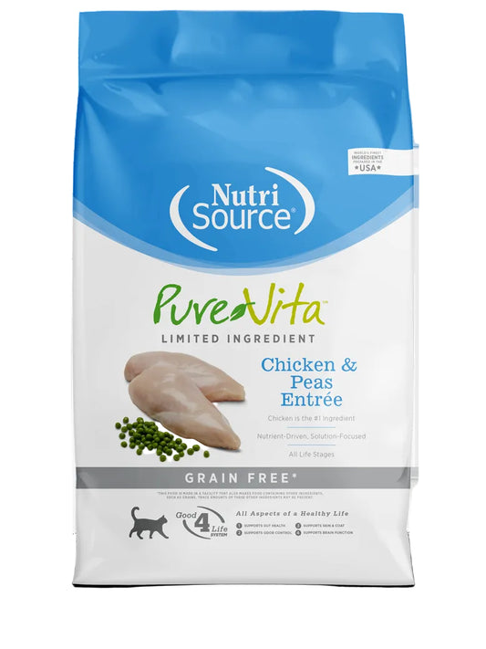 NutriSource® PureVita™ Limited Ingredient Chicken & Peas Entrée Grain Free Dry Cat Food