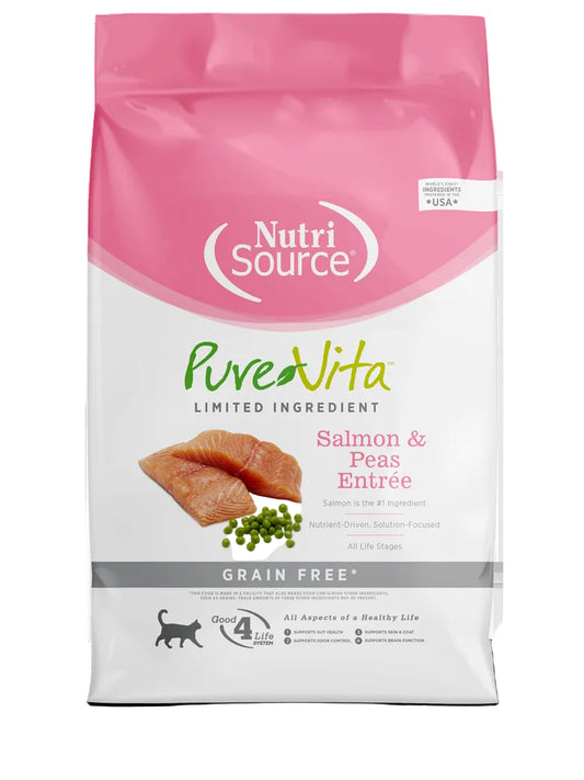 NutriSource® PureVita™ Limited Ingredient Salmon & Peas Entrée Grain Free Dry Cat Food 4lb