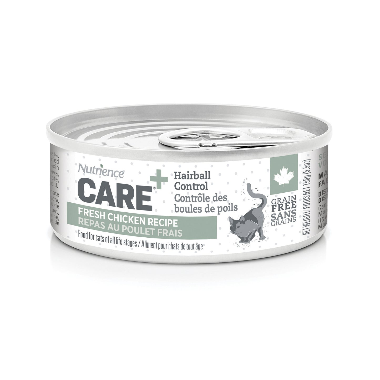 Pâté Nutrience Care Hairball Control pour chats – Recette au poulet frais – 160 g