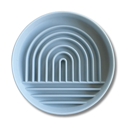 two-in-one slowfeeder bowl and lickmat. Since it fits up to 2 cups of food, blue