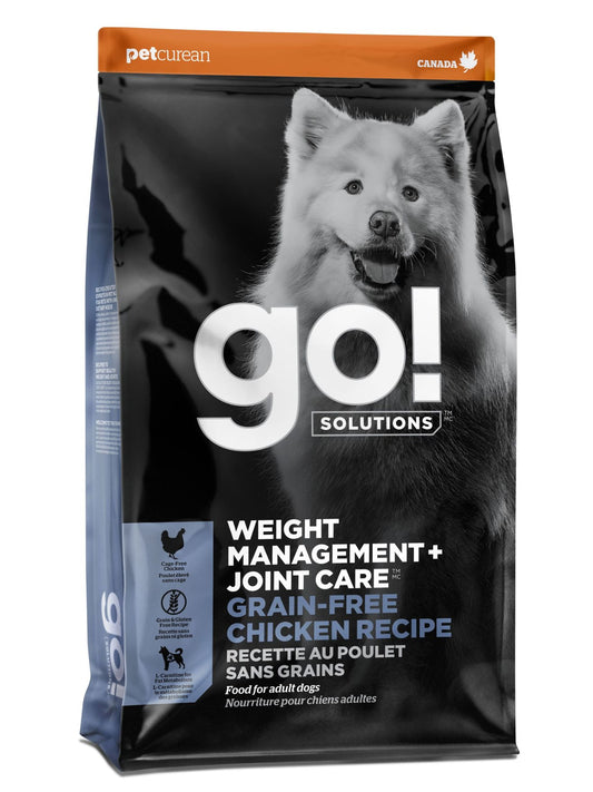 Petcurean Go! Weight Management + Joint Care Grain Free Chicken Recipe For Dog Go! Solutions