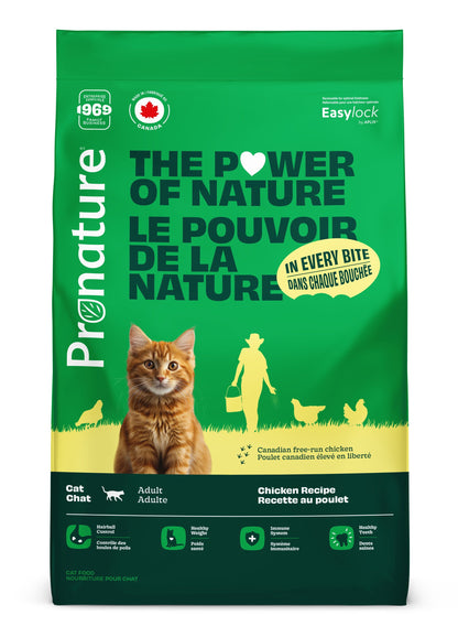 pronature chicken cat food bag