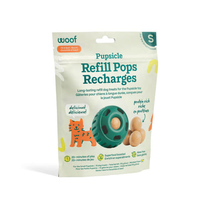 Woof Pet Pupsicle Refill Pops Peanut butter/beef