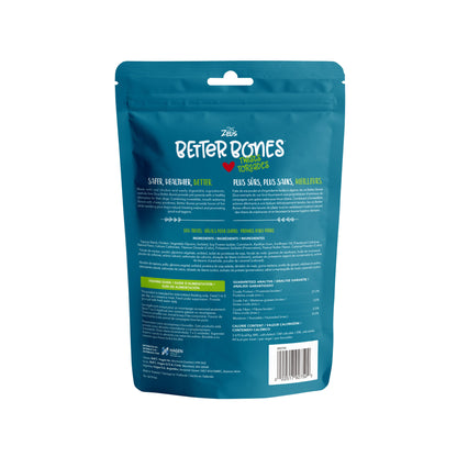 Zeus Better Bones - Saveur beurre de cacahuète - Torsades de poulet enrobées de pâte - Paquet de 10