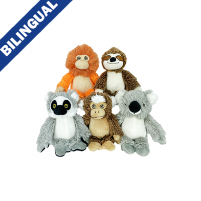 Multipet® Minipet Plush Bark Buddies Assorted Dog Toy