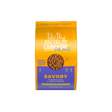 Tiki Dog® Born Carnivore® Savory Chicken, Peas & Lentils Recipe Dry Dog Food 3.5 lb Tiki Dog
