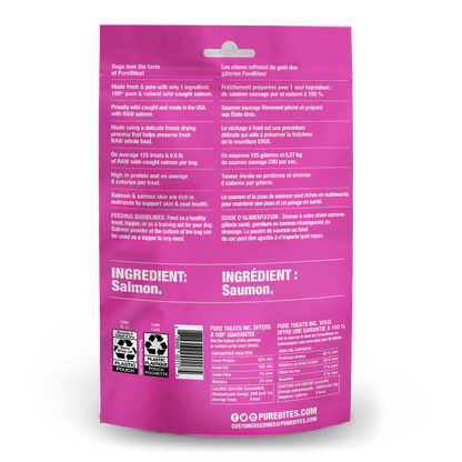 Friandises lyophilisées au saumon PureBites® pour chiens 70 g