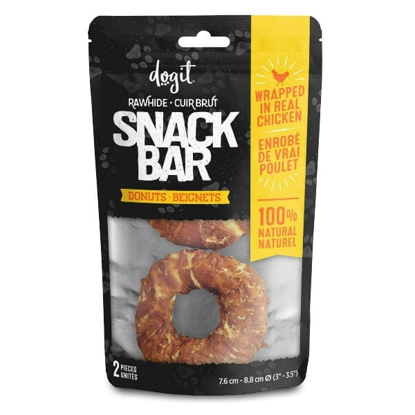 Dogit SnackBar Donuts - Beignets enveloppés de poulet 2 pièces