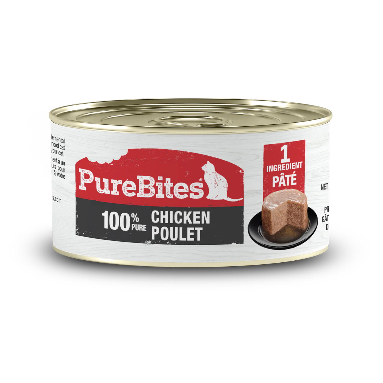 PureBites® 100% Pure Chicken Paté Wet Cat Food 2.5 oz