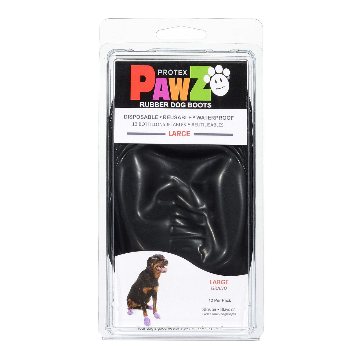 Pawz® Rubber Dog Boots Black - Shop Peluche