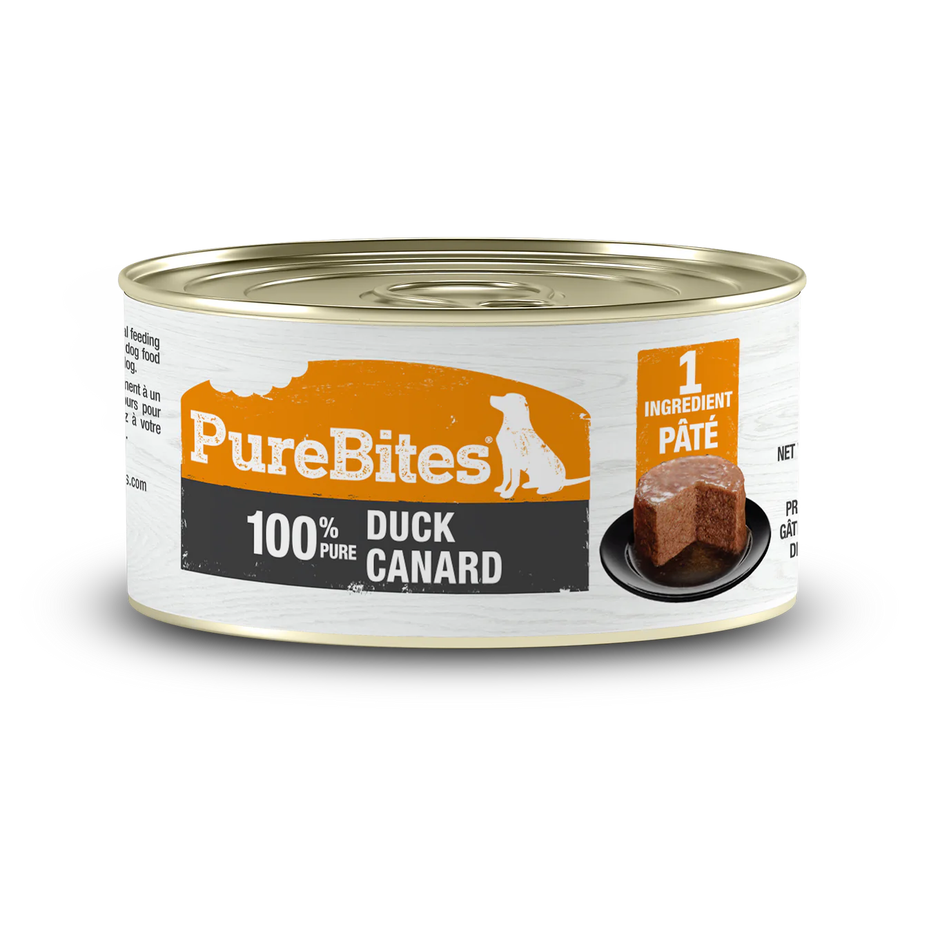 Nourriture humide pour chiens PureBites® Pates 100 % pur canard 2,5 oz 