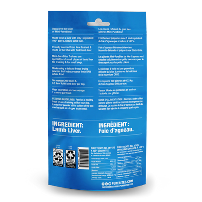 Mini-PureBites® Trainers Foie d'agneau 68 g