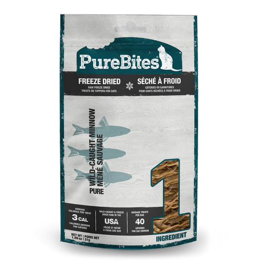 PUREBITES® MINNOW FREEZE-DRIED CAT TREAT 31 GM