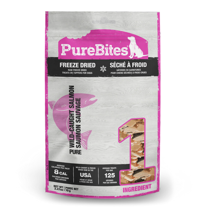Friandises lyophilisées au saumon PureBites® pour chiens 70 g